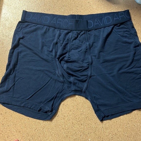 David Archy boxer briefs Lg - Pack of 2 (Black, Blue) - Picture 2 of 5